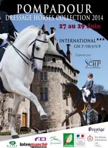 Affiche concours international de dressage