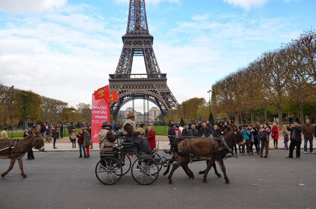 défiler dans paris chevaux