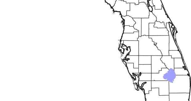 Maps showing counties with confirmed cases of Strangles in Ohio, Michigan, and Florida