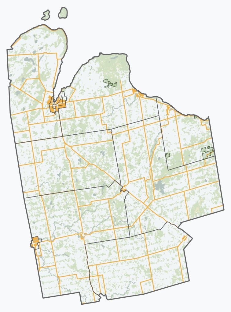 Maps showing counties with confirmed cases of Strangles in Ohio, Michigan, and Florida