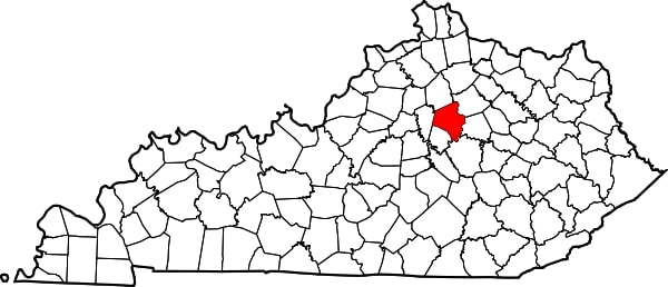 Maps showing counties with confirmed cases of Strangles in Ohio, Michigan, and Florida